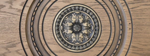 abstract marble tiled floral pattern