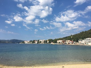 Beautuful Adreatic sea background of Klek, Croatia