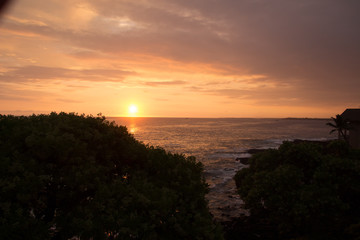 Fototapeta na wymiar Sunset in Kona, at Hawaii