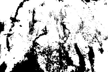 black ink brush strokes shapes for decor in grunge design, artistic design background, vector illustration