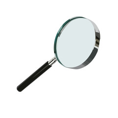 magnifying glass realistic vector illustration isolated