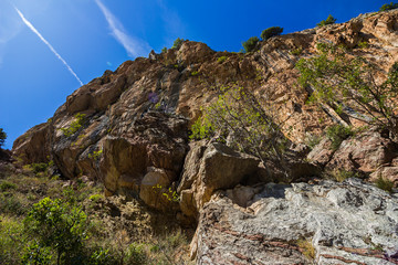 Stari Bar (Old Bar), Montenegro, the different view of suburb nature, mountains, forests 