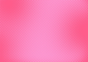 Pink pop art background in retro comic style with halftone dotted design, vector illustration eps10