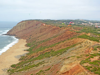 Beach and cliffs at Grahla, Portugal