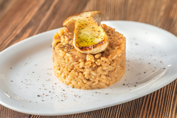 Risotto with porcini mushrooms