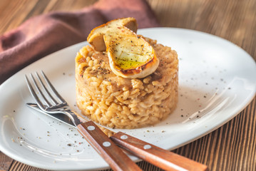 Risotto with porcini mushrooms