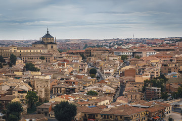 Medieval city of Toledo in the center of Spain, Roofs of Toledo.