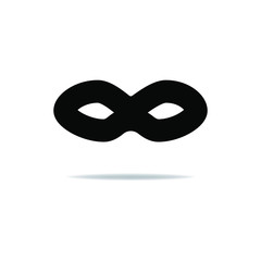 Party mask icon. Mask icon design isolated on white background. Vector illustration