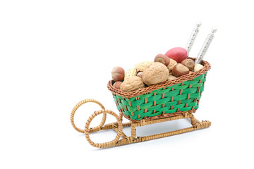 Whole Nuts in a Sleigh