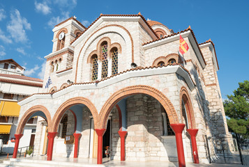 Fototapeta na wymiar Greek Orthodox church of Saint Nicholas Delphi Greece.
