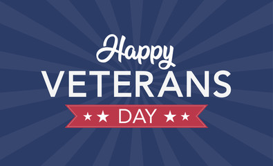 Veterans Day celebration illustration. HD background banner. Remember and honor. Vector illustration