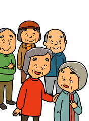 お年寄り｜励まし｜おばあさん｜おじいさん