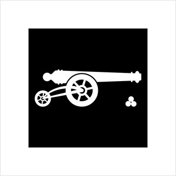 recommend clip art: Cannon Icon, Weapon Icon, Old Style