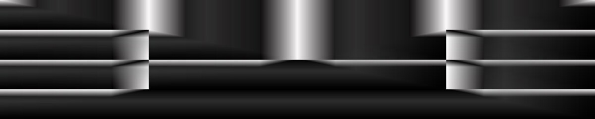 Obraz premium Digital art, abstract panoramic 3D objects, Germany