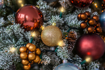 Obraz na płótnie Canvas Christmas background. new year tree