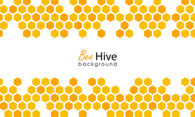 Honeycomb background. Hexagon beehive design isolated. Vector illustration