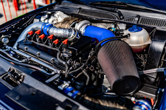 Performance Sports Car Engine Bay