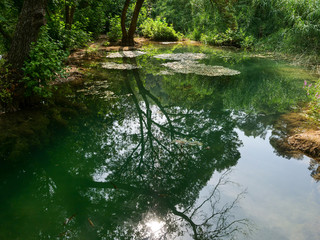Meanders at Krka National Park in Croatia