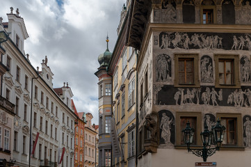 Fototapeta na wymiar street in Prague
