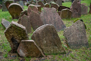 Tombstones at Jewish Cemetry, Prague