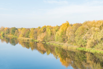 View of the river in the city