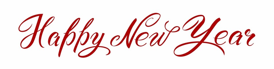 Merry Christmas red hand lettering inscription to winter holiday design, calligraphy vector illustration.Creative typography for Holiday Greeting Gift Poster. Calligraphy Font style Banner.