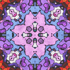 Fototapeta premium Kaleidoscopic art- geometry seamless ornate