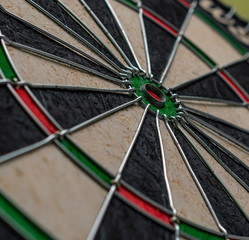 Close up of dart board 