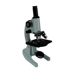 microscope realistic vector illustration isolated