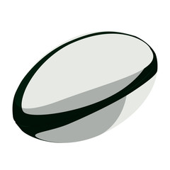 rugby ball  green realistic vector illustration isolated