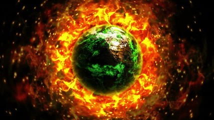 Global Warming, Earth Concept Animation, Background, Loop, 4k - Powered by Adobe