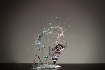 Splash in water