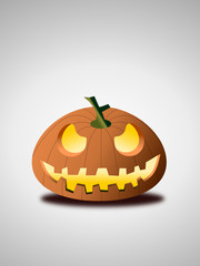 Citrouille photophore cartoon d'halloween