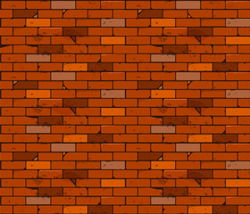 Brick wall. Background image. Vector graphics