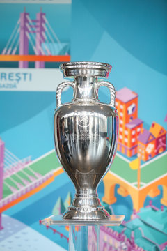 The original UEFA Euro 2020 tournament trophy