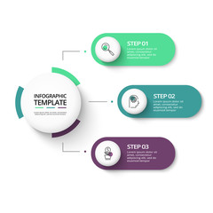 Creative concept for infographic with 6 steps, options, parts or processes. Business data visualization.