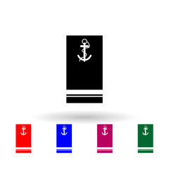 French pm military ranks and insignia multi color icon. Simple glyph, flat vector of Ranks in the French icons for ui and ux, website or mobile application