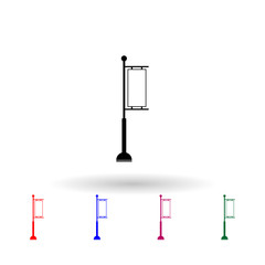 outdoor city advertising billboard multi color icon. Simple glyph, flat vector of Billboards icons for ui and ux, website or mobile application