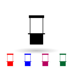 glowing billboard multi color icon. Simple glyph, flat vector of Billboards icons for ui and ux, website or mobile application