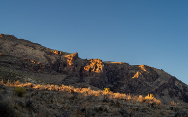 Autumn sunset in Northern Nevada