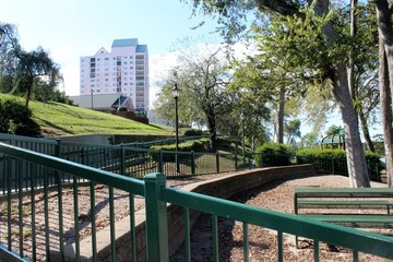 Walk way in the park