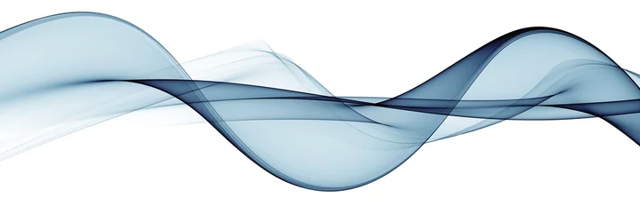 Crédence de cuisine en verre imprimé Vague abstraite Conception de vagues abstraites de couleur bleu clair