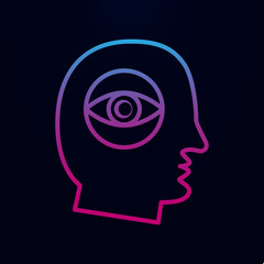 Cognitive psychology nolan icon. Simple thin line, outline vector of web, mix icons for ui and ux, website or mobile application