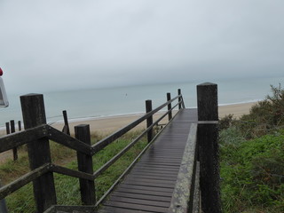 Aussicht von den D&uuml;nen &uuml;ber das Meer