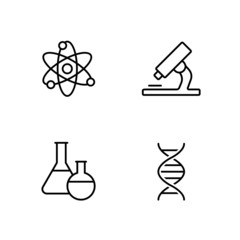 science line icon laborotory