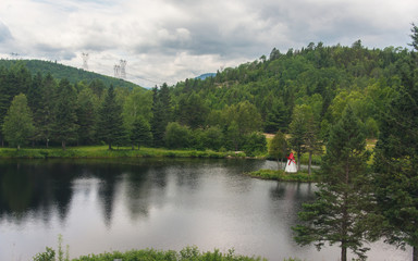 Beautiful landscape in Quebec, Canada