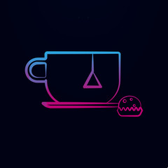 Cup, tea bag nolan icon. Simple thin line, outline vector of tea icons for ui and ux, website or mobile application