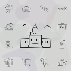 United states icon. Travel icons universal set for web and mobile