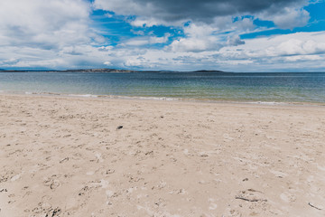 pristine Australian coastline and beach landscape in Tasmania