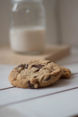 Galletas con chispas de chocolate con leche